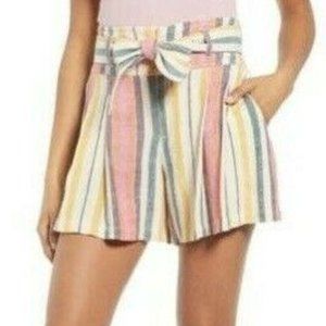 Nordstrom BP Stripe Tie Waist Shorts